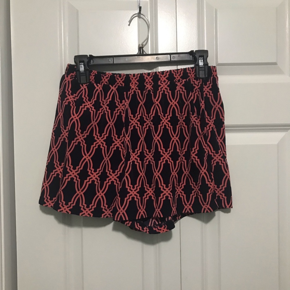 Francesca’s blue and pink shorts with pockets